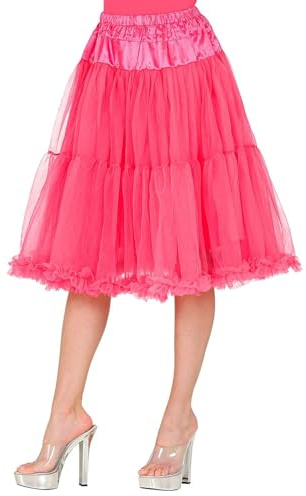 W WIDMANN MILANO Party Fashion - Tüll Petticoat Damen | Ca. 65 cm langer Unterrock für Kleider und Kostüme, Karneval, Rockabilly-, 50er Jahre Mottoparty