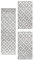 HomebyHome Bettumrandung Schlafzimmer 3 teilig Teppich Grau-6 - Waschbarer Bettumrandung Teppich Läufer Set Extra Flauschig Bettvorleger Schlafzimmer Bettset:2 St. 60x110 cm | 1 St. 80x150 cm