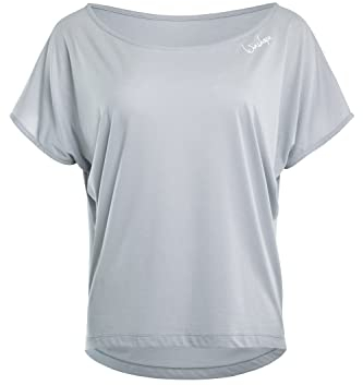 WINSHAPE Damen Ultra Leichtes Modal-kurzarmshirt Mct002 T-Shirt, Cool-grey, M EU