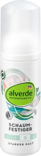 alverde NATURKOSMETIK Schaumfestiger Lotusblütenextrakt violetter Reis, 150 ml