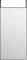 vidaXL Specchio da Porta Nero 40x80 cm in Vetro e Alluminio