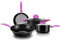 WIQUYBML Juego de ollas de 4 Piezas, manija cómoda, Olla común, sartén, Wok, Cacerola, Olla Antiadherente de Gran Capacidad, inductiva, Adecuada para Cocina de inducción a Gas, sartén fácil de Limpia