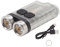 Schlüsselanhänger Taschenlampen, V3 Mini Schlüsselanhänger Taschenlampe USB wiederaufladbare kleine Taschenlampe Outdoor Wasserdicht Camping Wandern Wartungslichter Tragbare magnetische(Weiß)