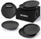 MIAMIO – 6 x Plate/Dinner Plate Set Stoneware Ceramic Tableware Set - Le Papillon Collection (Black, Small Plate)