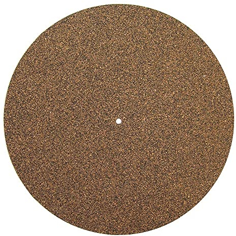 Premium Rubber Cork Turntable Mat - Audiophile 3mm Thickness Anti-Static Slipmat for LP Vinyl Record Players