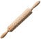 Holz Nudelholz Mit Katzenmuster, Präge Teigrolle Für Kekse, Pizza, Fondant, Backen Zu Hause Oder Bäckerei, Rutschfester Griff, 35Cm