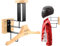 Helmet Holder, Motorcycle Helmet Holder Wall Mount Helmet Hanger Helmet Rack Wall Mount Helmet Display Hanger with Hook & Wood Hanger for Various Helmets & Most Sport Equipment
