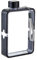 MiOYOOW Bouteille d'eau Plate Carrée, Tasse d'eau Sport Transparente Portable, Léger Gourde Plate Réutilisable pour Sports de Plein Air Voyages Fitness Salle de Sport Sacs