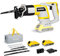 Enventor Cordless Reciprocating Saw, 20V 2X 2.0Ah Battery Reciprocating Saw, 0-3000SPM Variable Speed Electric Saw, 22mm Stroke Length, 5 Saw Blades, Ideal for Wood and Metal Cutting
