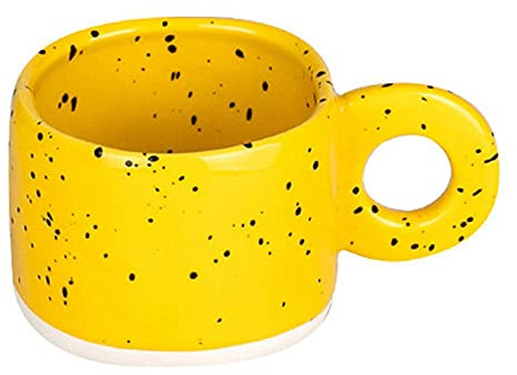 Darmlly Tazza in ceramica con manico ad color caramella tazza da caffè latte ufficio casa Drinkware forno a microonde coppia impugnatura tazze B