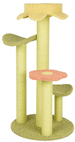 Cat Tree Houses Lotus Leaf Cat Climbing Frame Nest Cat Tree Integrated Jumping Platform Frame Grabbing Sisal Board Grabbing Column Cat Villa (Size : Style A) (Style A) Warm as ever