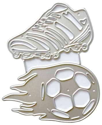 MISUVRSE Fußball Metall Schneiden Stirbt DIY Handwerk Carbon Stahl Präge Vorlage Schablone Scrapbooking Für Karte Stanzen Form Dekor Stanzen Metall