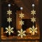 Weihnachtsdeko Fenster, 3 Stück Weihnachtsbeleuchtung Fenster LED Schneeflocke Fensterdeko Weihnachten Beleuchtet, Warmweiß Fensterbeleuchtung Weihnachten für Weihnachtsdeko Innen, Balkon, Party