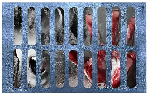 UENXRXE Halloween Fußmatte 3D,Badematten Scary,Halloween Deko Outdoor,Lustige Horror Rutschfester Bodenteppich,Grusel Draußen Willkommen,Stereo Vision Teppich