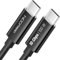 deleyCON 1m USB C Kabel USB3.2 Gen2 (10 Gbit/s + 100W Fast Charge) Ladekabel Datenkabel für SDD HDD Apple iPhone 16 15 Pro Max Samsung Galaxy S25 S24 S23 iPad MacBook IMac Tablet Switch PS5 Schwarz