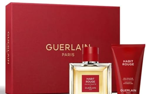 Guerlain Habit Rouge Geschenkset (100 ml Eau de Toilette und Duschgel, 75 ml)