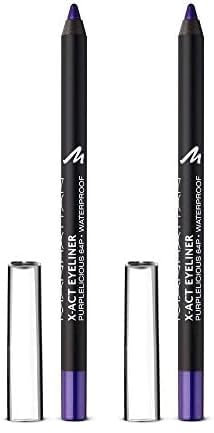Manhattan X-Act Eyeliner Pen – Lila Eyelinerstift für den perfekten Lidstrich – Waterproof – Farbe Purplelicious 64P – 1 x 1g (Packung mit 2)