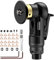 AMTOVL Strumento per Smussatura Pneumatica Mini Macchina Pneumatica per Smussatura 30000 giri/min, Macchina per Smussature d'Aria a 45 gradi con Presa d'Aria da 1/4 di Pollice per Metallo Legno -Nero