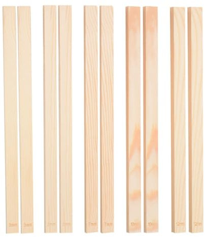 HDGSAFD 10 Tiras Guía De Arcilla, Herramientas De Arcilla De Madera, Herramientas De Cerámica Rectangulares, Accesorios para Manualidades DIY