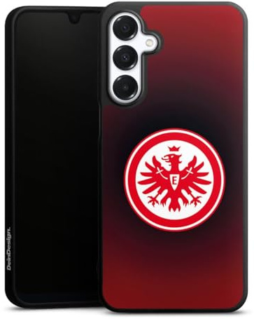 DeinDesign Premium Silikon Hülle kompatibel mit Samsung Galaxy A16 5G Handyhülle schwarz Case Eintracht Frankfurt Offizielles Lizenzprodukt Wappen