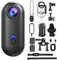 Gosnap - Go Snap Camera-4k Thumb Action Camera, Wearable Mini Gosnap Body Camera with 360° Rotation Spring Clip, Hands-Free POV Recording for Bike Cycling, Pet, Vlogging, Underwater (Black-4K)