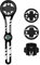 Lvjkes Support vélo Garmin, avec Boussole Support Rapide pour Garmin, Bryton, Cateye, adapté à Gopro, lumières et différentes Tables de Codes (Noir)