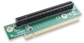 ELFJMZP PCIe 4.0 X16 90 Grad Right Angle Adapter - Ultra Slim 1.6MM Gold Plated PCB/Black Reinforced Connectors/Extension Cable Free Plug-In Design - Kompatibel mit Mini ITX Chassis