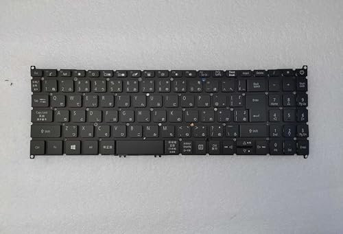JYJYGDM Parti per Laptop Nuovo Giappone for Acer Aspire A315-42G A315-54K A315-55G SF315-51 SF315-51G Retroilluminazione Nero Bianco Stampa Notebook Tastiera del Computer Portatile