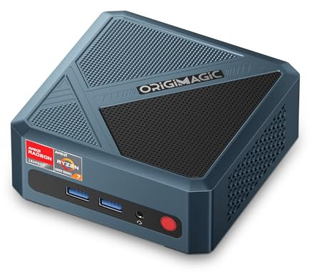 origimagic N2 Pro Mini PC, with Ryzen 7 6800H (8C/16T up to 4,7GHz) Mini Computer, 32G DDR5 512GB SSD Gaming Mini Desktop PC, Dual HDMI, USB4×2, WiFi6, BT5.2, LAN2.5G, W11-Pro for Home, Office, Spiele