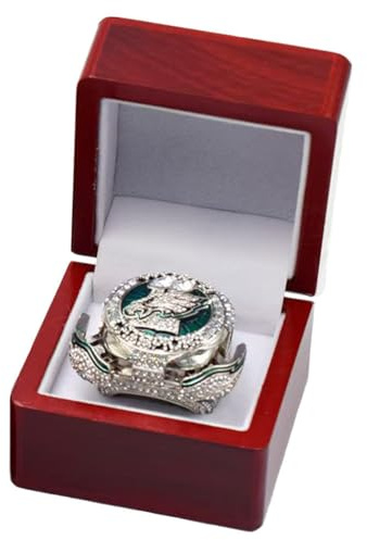 Wonsunte Ringe Der Weltmeister 2025 Eagles Football Championship Ring Mit Box Rugby Trophy Collection Sportsieger-Souvenir Fans Freund Alumni