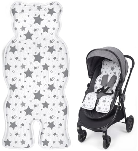 Orzbow Sitzauflage Buggy Sommer, Universal Sitzauflage Kinderwagen Sommer, Atmungsaktives Großes Kinderwagen Sitzauflage für Babysitz & Schubwagen, Sommer Essentials für Babys, Stern