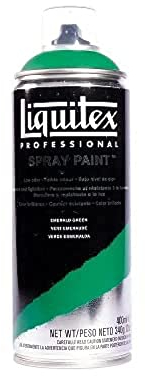 Liquitex 4450450 Professional Acryl Spraydose 400ml – Smaragdgrün – Lichtecht, frostbeständig, mattes Finish, für Innen- & Außenbereich