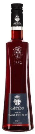 Cartron Creme De Fraise Des Bois (Wild Strawberry) (No Box/Torn Label)