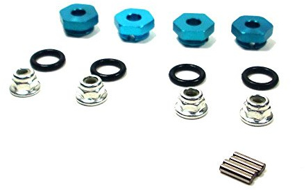 Carson 500405445 - Modellbauzubehör: X10EB/T Aluminium Radmitnehmer, 4 Stück
