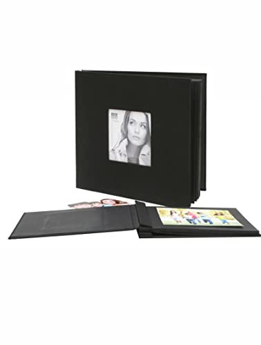 Deknudt Fotoalbum, Leder oder – Box, Kunstleder, Schwarz, 30 x30 cm