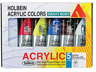 Holbein Hb Artist Acrylic Primary Set/5 60Ml