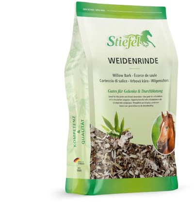 Stiefel Weidenrinde für Pferde, 100% natürliche Weidenrinde, kann den Gelenkstoffwechsel unterstützen, 500 g