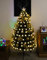 Christmas Concepts® 5ft (1.5m) Pre Lit Green Christmas Tree With LED Roses, Gold Decoration & Warm White LED Lights Energy Class A+++