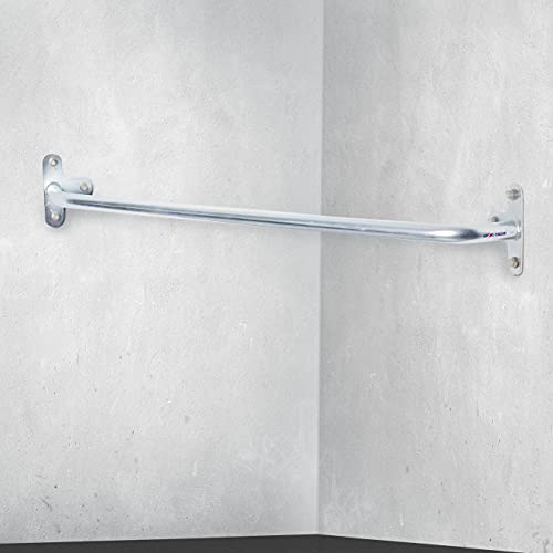 Sport-Thieme Eck-Klimmzugstange | Eckreckstange für Wandmontage in Zimmerecke | Max. Belastbarkeit: 120 kg | Länge: 1,2 m, ø: 34 mm | 3,8 kg | Aus rostfreiem Stahl | Markenqualität