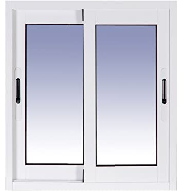Ventanastock Aluminio 500x600 Corredera 2 hojas con cristal carglass (Climalit Mate)