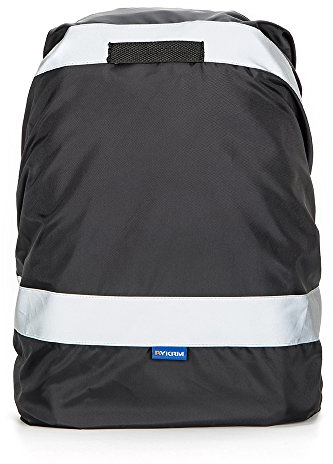 AYKRM Housse de Sac à Dos réfléchissante | Couverture Anti-Pluie Impérmeabile (20-40L, Noir)