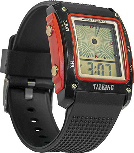 Aidapt Talking Dual Display Waterproof Watch with Loud Clear Easy to Understand Voice, Daily Alarm and Adjustable Strap for Visually Impaired and Blind Users