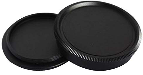 WINJEE,Metal Aluminum Alloy Rear Back Lens Cover Camera Body Front Cap for M42 Screw Mount Camera Lens Accessories