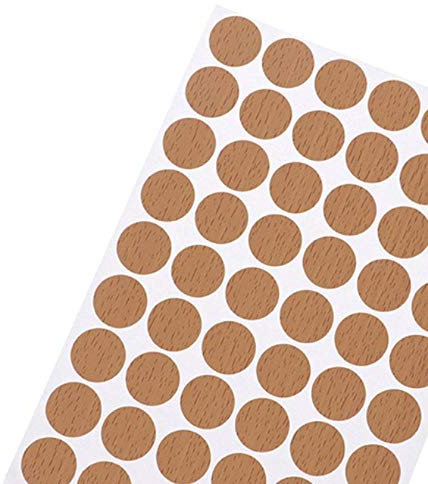 Dekorative Folien Möbel Aufkleber Holz Handwerk Schreibtisch Schrank Ornament 1 Blatt selbstschraubende Abdeckkappen Aufkleber selbstklebend