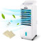 Aigostar Koud - Luftkühler, Mobile Klimaanlage, leise, Ventilator mit Fernbedienung, 55W, 5L, 3 geschwindigkeitsstufen, Klimagerät ohne abluftschlauch, Aircooler 3 in 1, Verdunstungskühlung, 7H Timer