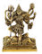 Weißwal-Maa Kali Messing Statue religiöse Göttin Skulptur Idol
