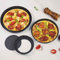 Teglia per quiche da 12,7 cm con fondo rimovibile, antiaderente, perforata, rotonda scanalata per torte, pizza, da forno per casa, ristorante, hotel