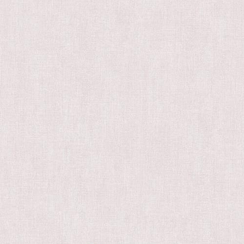 Muriva Darcy James Linen Texture Pink Wallpaper 173534 - Plain Fabric Effect