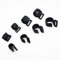 20PCS Plastikklemme für Zeltpole von 20mm Outdoor Camping Markise Zelt Ersatz wiederverwendbare schwarze C Clips, um Zeltabdeckungs-Schirm zu befestigen