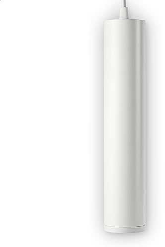 INNOVATE LED Pendelleuchte – moderne Deckenlampe höhenverstellbar – elegante Hängeleuchte aus Aluminium mit GU10 Fassung - Zylinder Pendellampe excl. Leuchtmittel (300mm, Weiß)